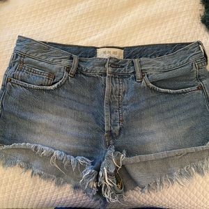 Free people denim shorts
